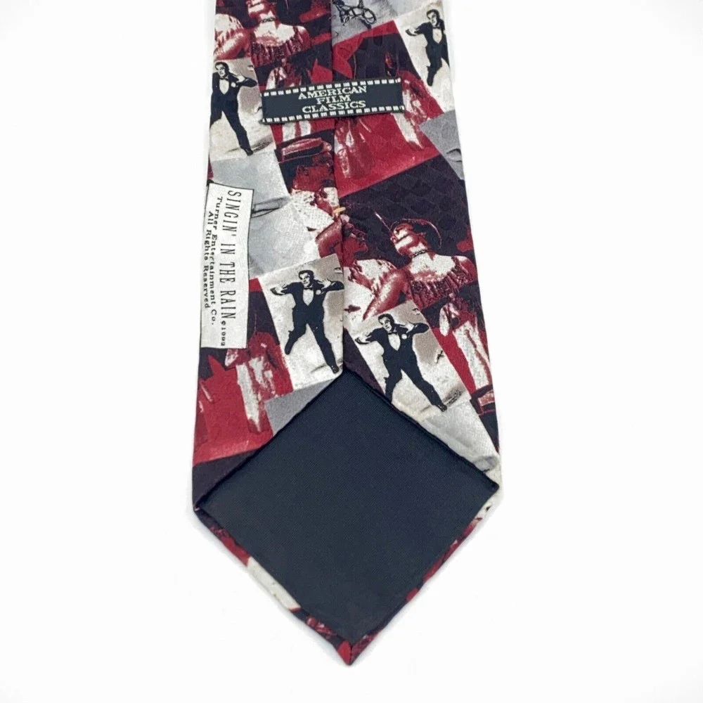 American Film Classics 1992 Singin' In The Rain 100% Silk Mens Necktie - Read